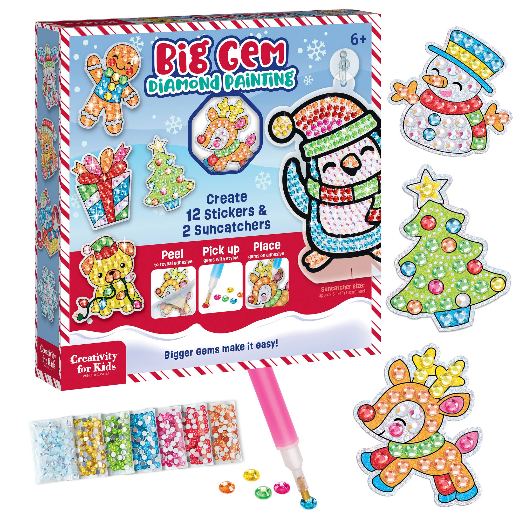 Creativity for Kids® Big Gem Diamond Painting Holiday